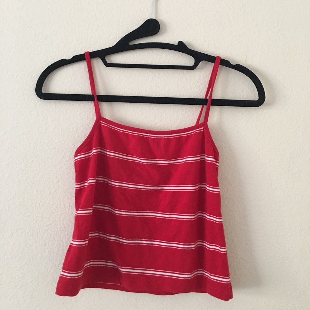 Brandy Melville faye tank red stripe with free top